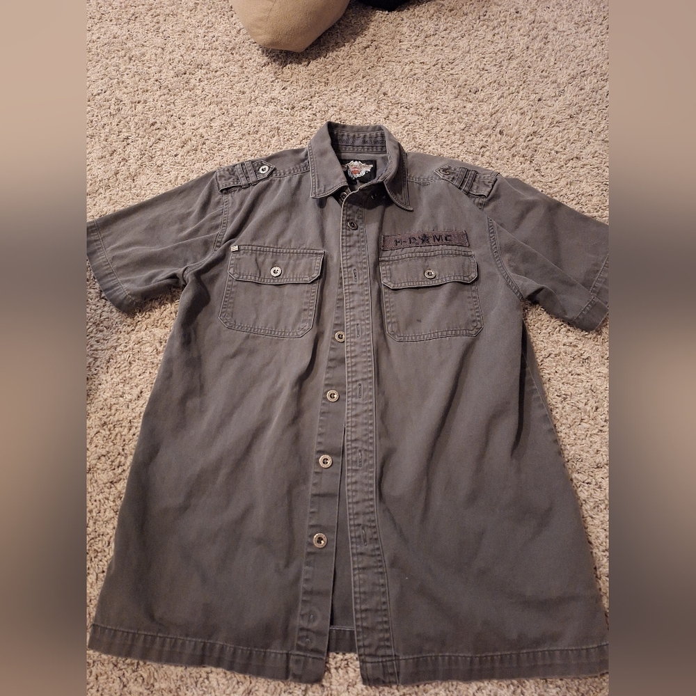 Harley Davidson mens button up